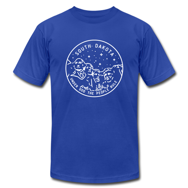 South Dakota T-Shirt - State Design Unisex South Dakota T Shirt - royal blue