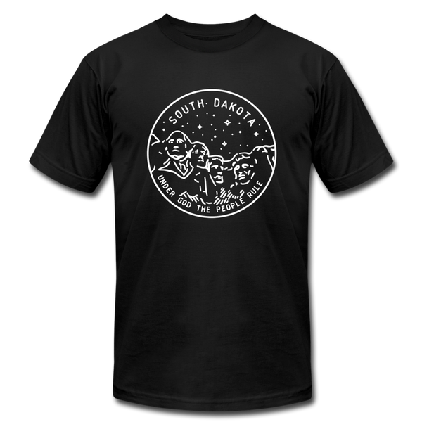 South Dakota T-Shirt - State Design Unisex South Dakota T Shirt - black