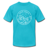 South Dakota T-Shirt - State Design Unisex South Dakota T Shirt - turquoise
