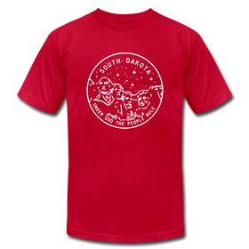 South Dakota T-Shirt - State Design Unisex South Dakota T Shirt - red