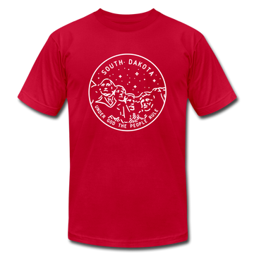 South Dakota T-Shirt - State Design Unisex South Dakota T Shirt - red