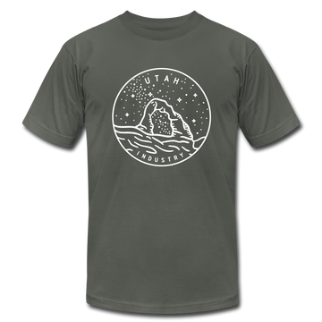 Utah T-Shirt - State Design Unisex Utah T Shirt - asphalt