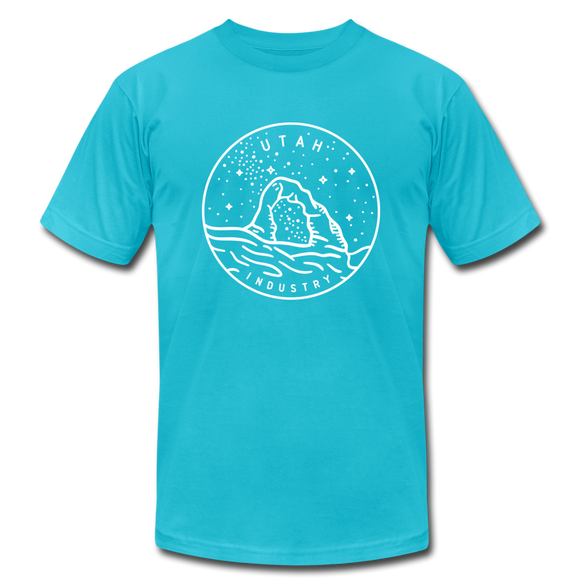 Utah T-Shirt - State Design Unisex Utah T Shirt - turquoise