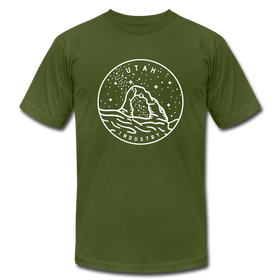 Utah T-Shirt - State Design Unisex Utah T Shirt - olive