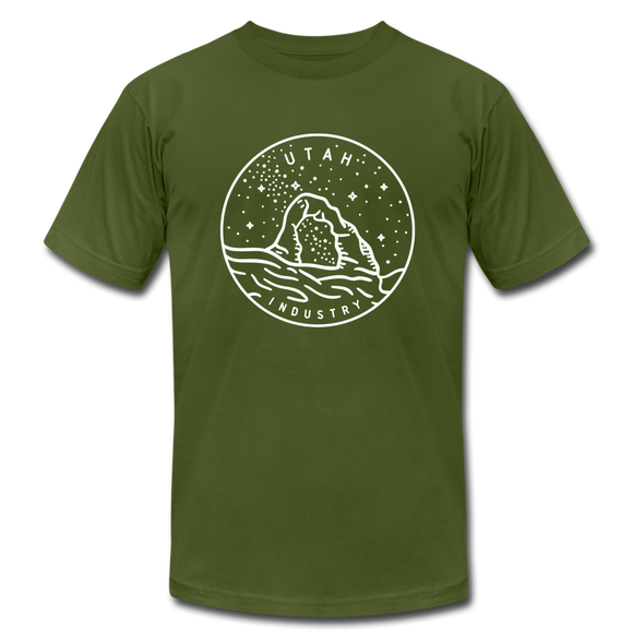 Utah T-Shirt - State Design Unisex Utah T Shirt - olive