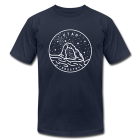 Utah T-Shirt - State Design Unisex Utah T Shirt - navy