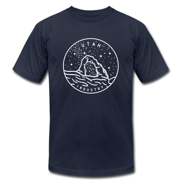 Utah T-Shirt - State Design Unisex Utah T Shirt - navy