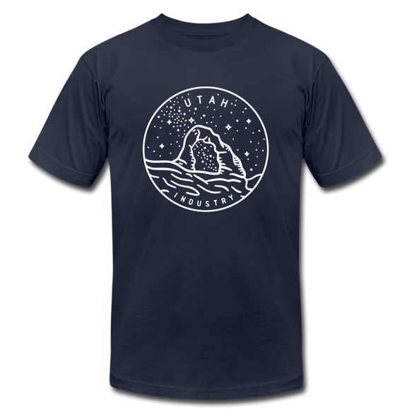 Utah T-Shirt - State Design Unisex Utah T Shirt - navy