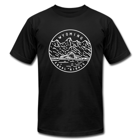 Wyoming T-Shirt - State Design Unisex Wyoming T Shirt - black
