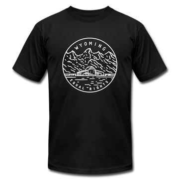 Wyoming T-Shirt - State Design Unisex Wyoming T Shirt - black