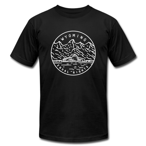 Wyoming T-Shirt - State Design Unisex Wyoming T Shirt - black