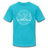 Wyoming T-Shirt - State Design Unisex Wyoming T Shirt - turquoise
