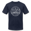 Wyoming T-Shirt - State Design Unisex Wyoming T Shirt - navy