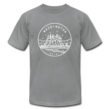 Washington T-Shirt - State Design Unisex Washington T Shirt - slate