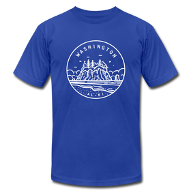 Washington T-Shirt - State Design Unisex Washington T Shirt - royal blue