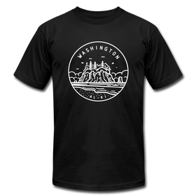 Washington T-Shirt - State Design Unisex Washington T Shirt - black