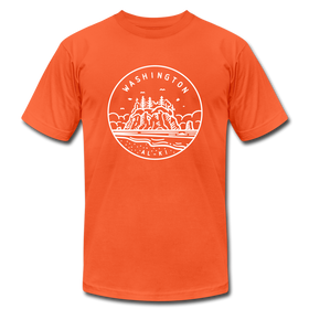 Washington T-Shirt - State Design Unisex Washington T Shirt - orange