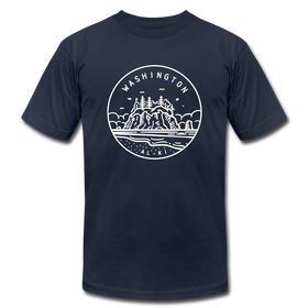 Washington T-Shirt - State Design Unisex Washington T Shirt - navy