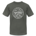 West Virginia T-Shirt - State Design Unisex West Virginia T Shirt - asphalt