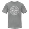 West Virginia T-Shirt - State Design Unisex West Virginia T Shirt - slate