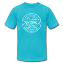 West Virginia T-Shirt - State Design Unisex West Virginia T Shirt - turquoise