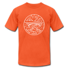 West Virginia T-Shirt - State Design Unisex West Virginia T Shirt - orange