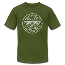 West Virginia T-Shirt - State Design Unisex West Virginia T Shirt - olive