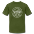 West Virginia T-Shirt - State Design Unisex West Virginia T Shirt - olive