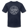 West Virginia T-Shirt - State Design Unisex West Virginia T Shirt - navy