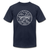 West Virginia T-Shirt - State Design Unisex West Virginia T Shirt - navy