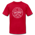 West Virginia T-Shirt - State Design Unisex West Virginia T Shirt - red