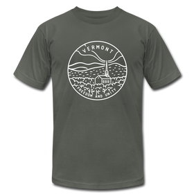 Vermont T-Shirt - State Design Unisex Vermont T Shirt - asphalt