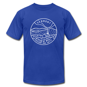 Vermont T-Shirt - State Design Unisex Vermont T Shirt - royal blue