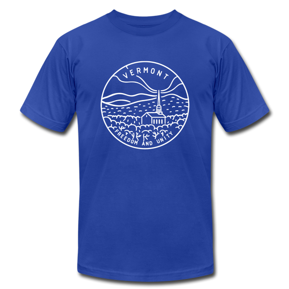 Vermont T-Shirt - State Design Unisex Vermont T Shirt - royal blue