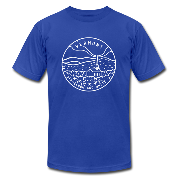 Vermont T-Shirt - State Design Unisex Vermont T Shirt - royal blue