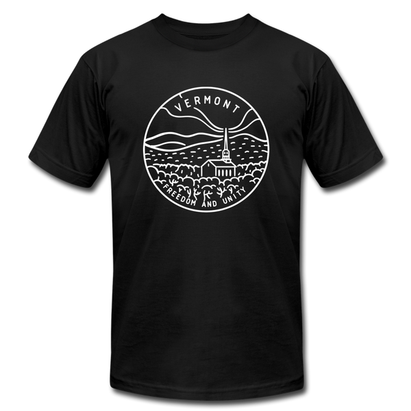 Vermont T-Shirt - State Design Unisex Vermont T Shirt - black