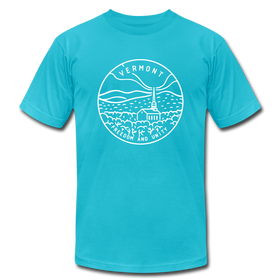 Vermont T-Shirt - State Design Unisex Vermont T Shirt - turquoise