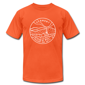 Vermont T-Shirt - State Design Unisex Vermont T Shirt - orange