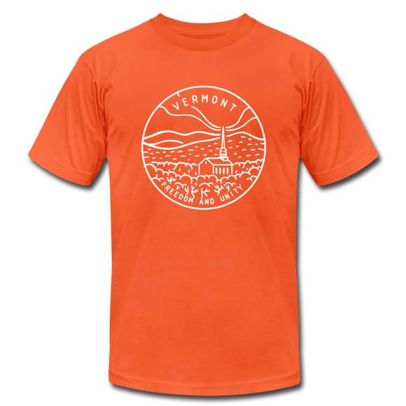 Vermont T-Shirt - State Design Unisex Vermont T Shirt - orange
