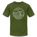 Vermont T-Shirt - State Design Unisex Vermont T Shirt - olive