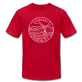 Vermont T-Shirt - State Design Unisex Vermont T Shirt - red