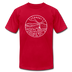 Vermont T-Shirt - State Design Unisex Vermont T Shirt - red