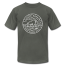 North Dakota T-Shirt - State Design Unisex North Dakota T Shirt - asphalt