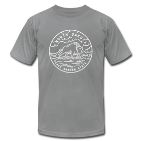 North Dakota T-Shirt - State Design Unisex North Dakota T Shirt - slate