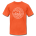 North Dakota T-Shirt - State Design Unisex North Dakota T Shirt - orange