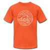 North Dakota T-Shirt - State Design Unisex North Dakota T Shirt - orange