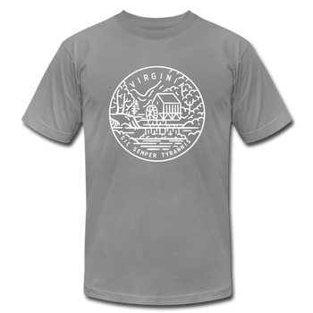 Virginia T-Shirt - State Design Unisex Virginia T Shirt - slate