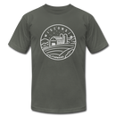 Wisconsin T-Shirt - State Design Unisex Wisconsin T Shirt - asphalt
