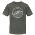 Wisconsin T-Shirt - State Design Unisex Wisconsin T Shirt - asphalt