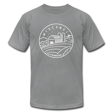Wisconsin T-Shirt - State Design Unisex Wisconsin T Shirt - slate
